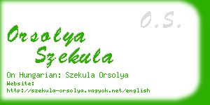 orsolya szekula business card